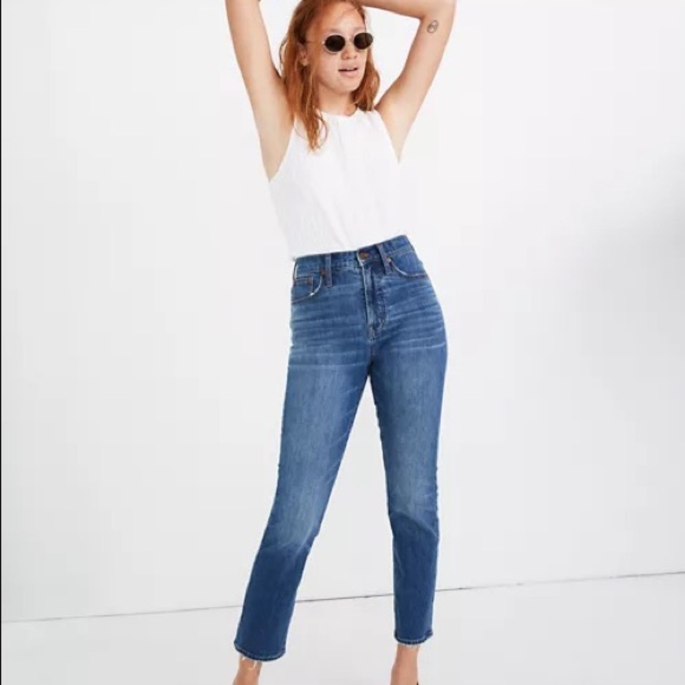 COPY - NWOT MADEWELL THE PERFECT VINTAGE CROP JEAN SIZE 24